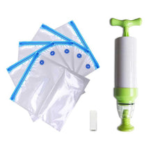 Load image into Gallery viewer, Vacuum Food Bag Sealer food storage bag Air pump Suitable for refrigerator plastic ziplock seal bag reusable preservation