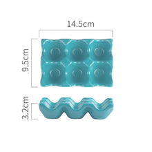 Load image into Gallery viewer, Egg Storage Rack Ceramic Egg Rack Creative 6 Grids Multifunction Non-slip Egg Holder Kitchen Storage Rack Shockproof Egg Box