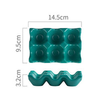 Load image into Gallery viewer, Egg Storage Rack Ceramic Egg Rack Creative 6 Grids Multifunction Non-slip Egg Holder Kitchen Storage Rack Shockproof Egg Box