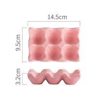 Load image into Gallery viewer, Egg Storage Rack Ceramic Egg Rack Creative 6 Grids Multifunction Non-slip Egg Holder Kitchen Storage Rack Shockproof Egg Box