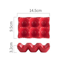 Load image into Gallery viewer, Egg Storage Rack Ceramic Egg Rack Creative 6 Grids Multifunction Non-slip Egg Holder Kitchen Storage Rack Shockproof Egg Box
