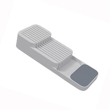 Load image into Gallery viewer, Plastic Knife Block Holder Kitchen Drawer Organizer Tray 18 Slot Knives Utensil Rack Knife Stand Organizer Cabinet Storage Tool
