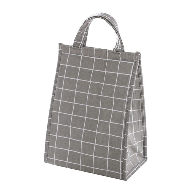 New Fashion Portable Lunch Bag Pouch Storage Box Insulated Thermal Bento Cooler Picnic Tote High Quality for Women Kids Men